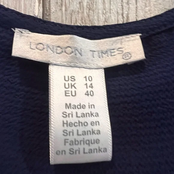 London Times Blue Dress - Picture 3 of 7